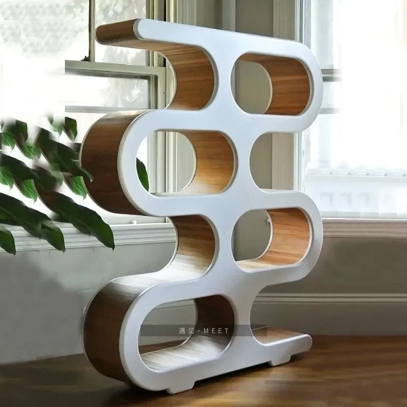 design creative bookcase bookshelf model room decorative shelf storage personalized shelf