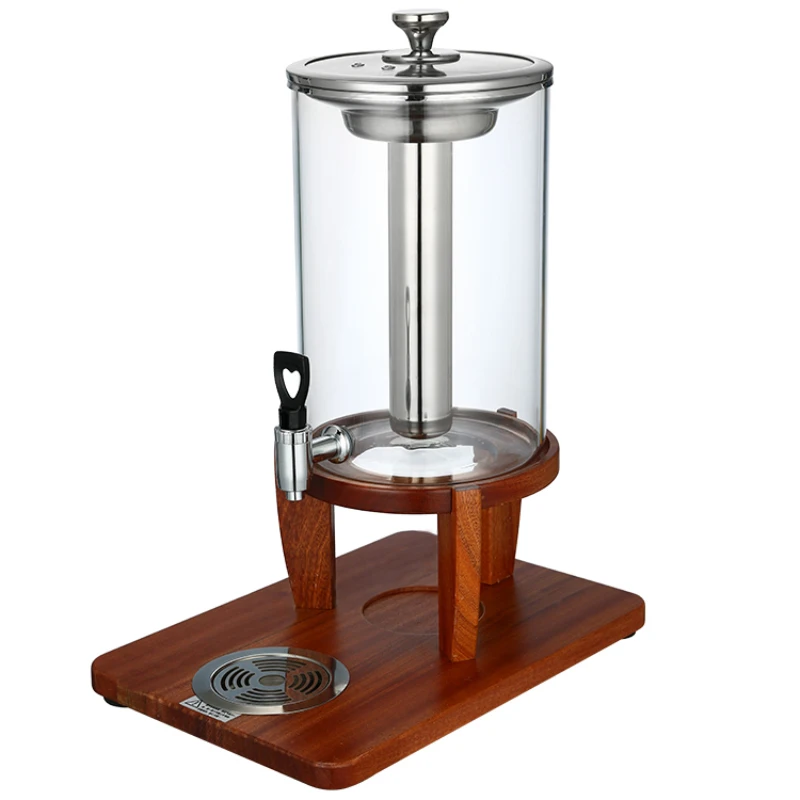 Buffet juice tripod solid wood base beverage machine