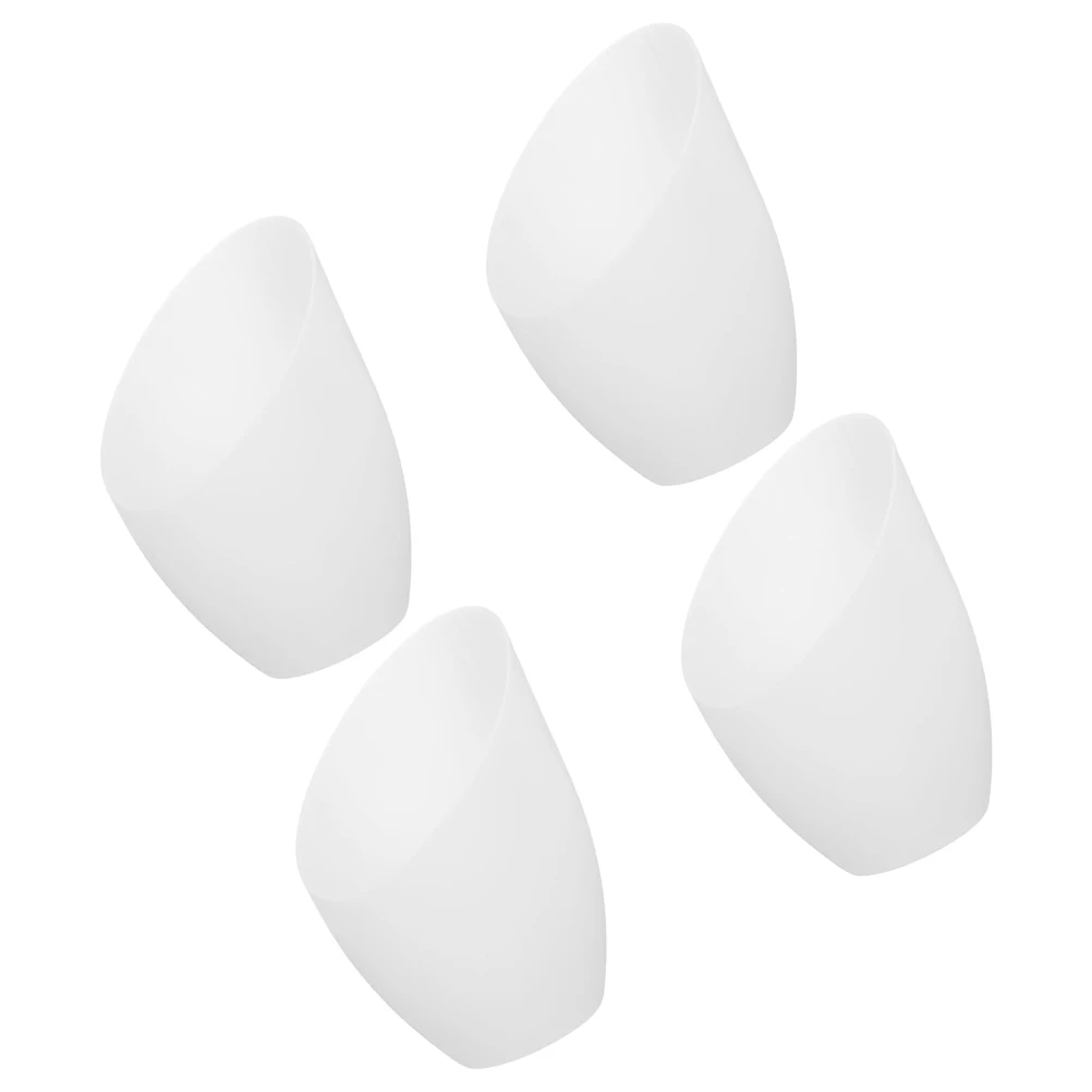 

4Pcs White Plastic Horseshoe Lamp Shade 42mm Hole Floor Lamp Replacement Cover Soft Lighting Durable Shade Cover