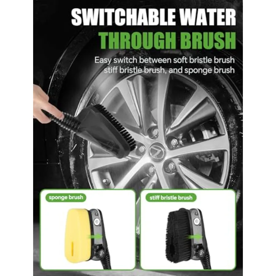 Портативная мойка высокого давления с резервуаром для воды 3,2 галлона, автоматически втягивающий шланг с замком любого длины для мойки автомобилей без остановки, очистка катушки HVAC Pe