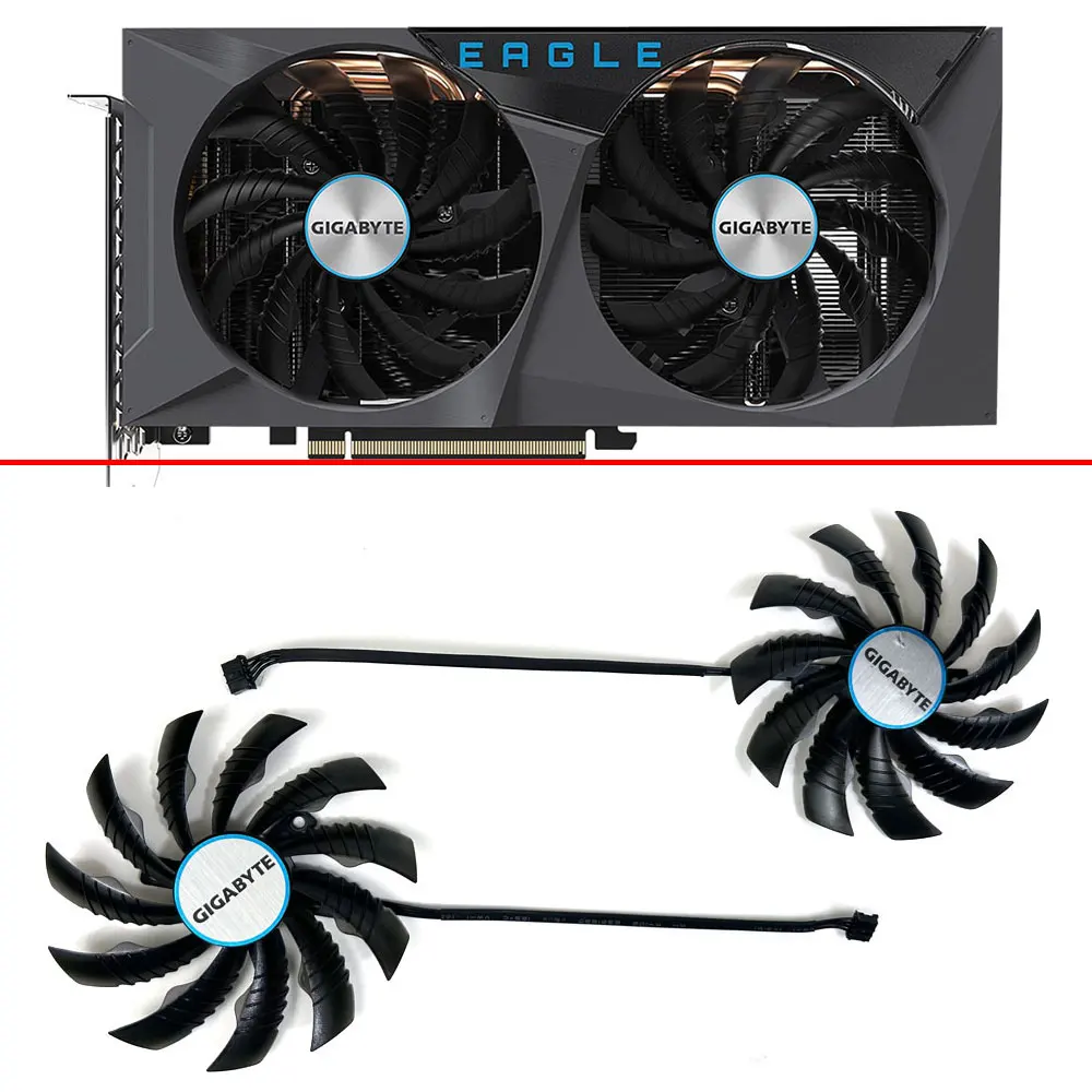 Wentylator karty graficznej dla Gigabyte GeForce RTX 3060 3060Ti EAGLE OC 95MM PLD10010S12H RTX3060 RTX3060Ti wentylator chłodzący kartę graficzną