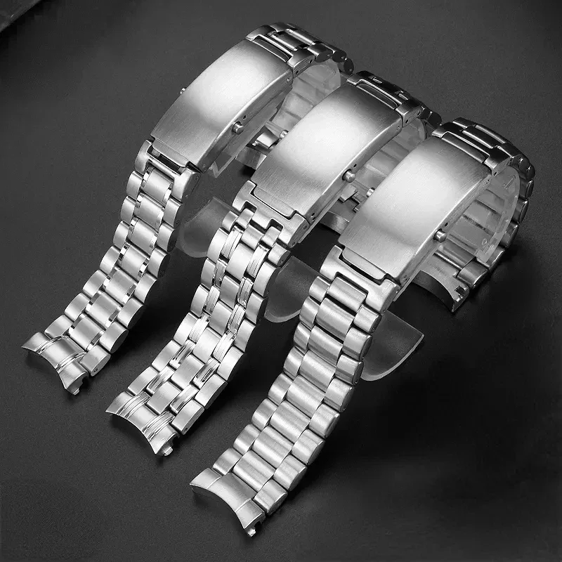 Watchbands Bracelet For Omega Planet Ocean 007 Seamaster 600 Metal Strap Watch Men Stainless Steel Watch Band Chain 18mm 20mm