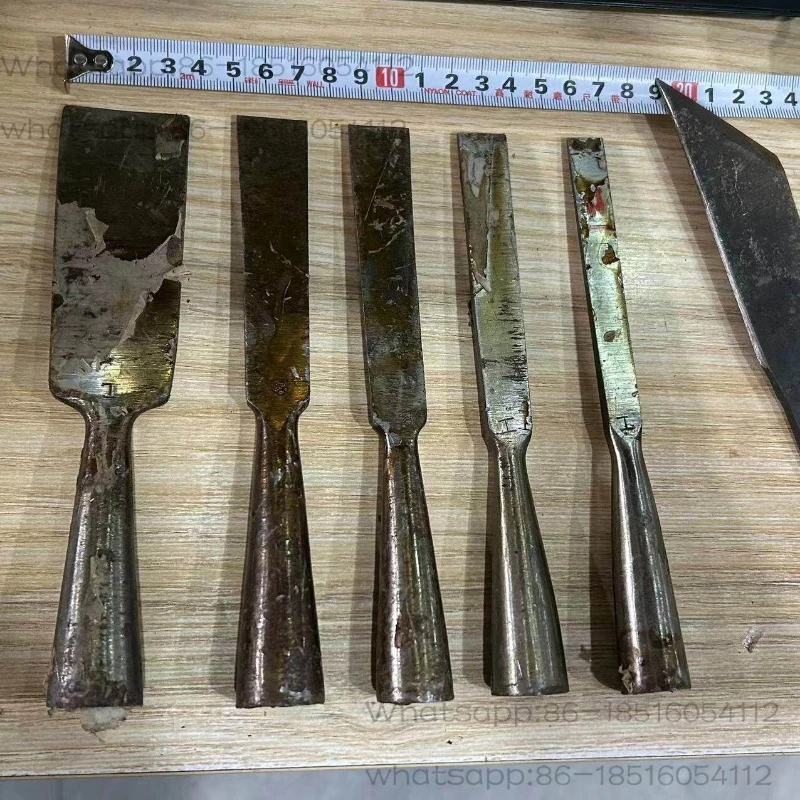 Hardware Tools Factory 81 years of production, three turns, flat shovel, flat chisel, forged steel old chisel