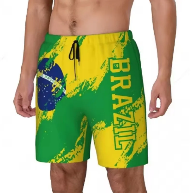 

Fashion Flag Beach Shorts Summer Casual Men Women 3D National Emblem Printed Short Pants Loose Quick Dry Swim Trunks