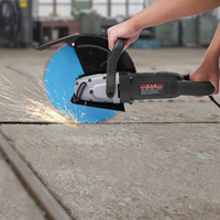 14 Inch Electric Disc Cutter 5800W Concrete Cut-Off Machine 355mm Circular Saw Blade 100mm Cuttung Depth w/ Water Pump