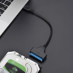 SATA to USB 3.0 / 2.0 Cable Up to 6 Gbps for 2.5 Inch External HDD SSD Hard Drive SATA 3 22 Pin Adapter USB 3.0 to Sata III Cord