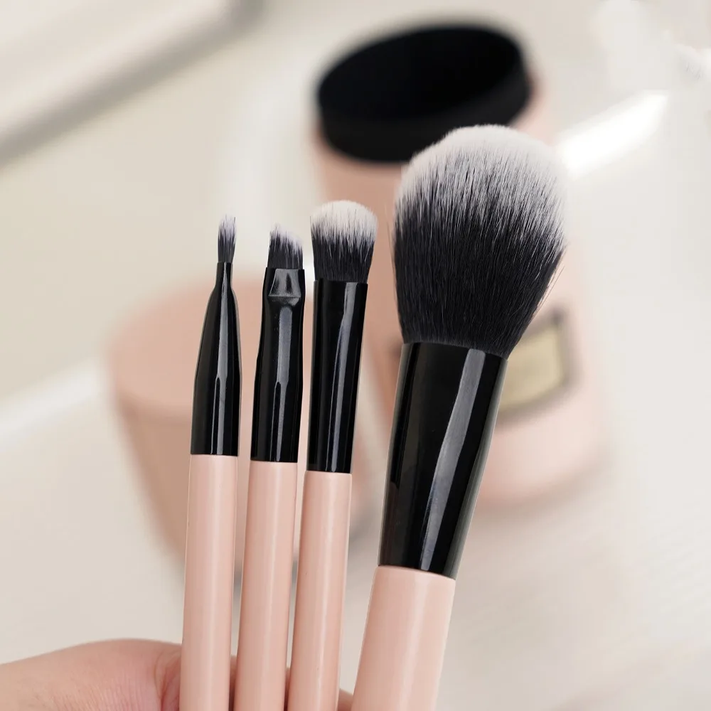 High-end Affordable Luxury Beauty Makeup Brushe Bucket Set Four-piece Makeup Tool Set Eyeshadow Brush Masterpieces Holiday Gifts