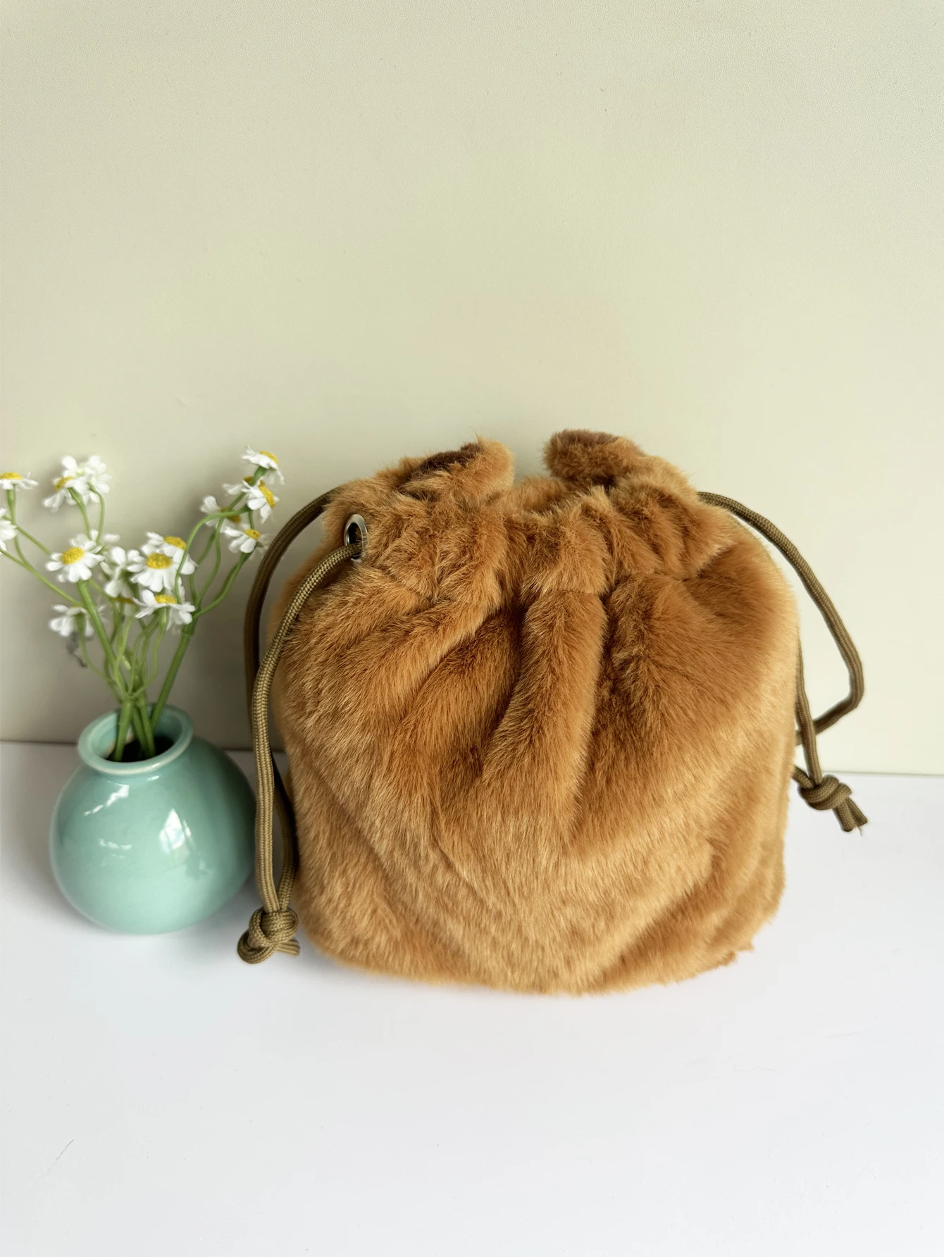 1pc Capybara Plush Drawstring Bag Cute Cartoon Capybara Doll Bag Drawstring Outing Casual Party Bag