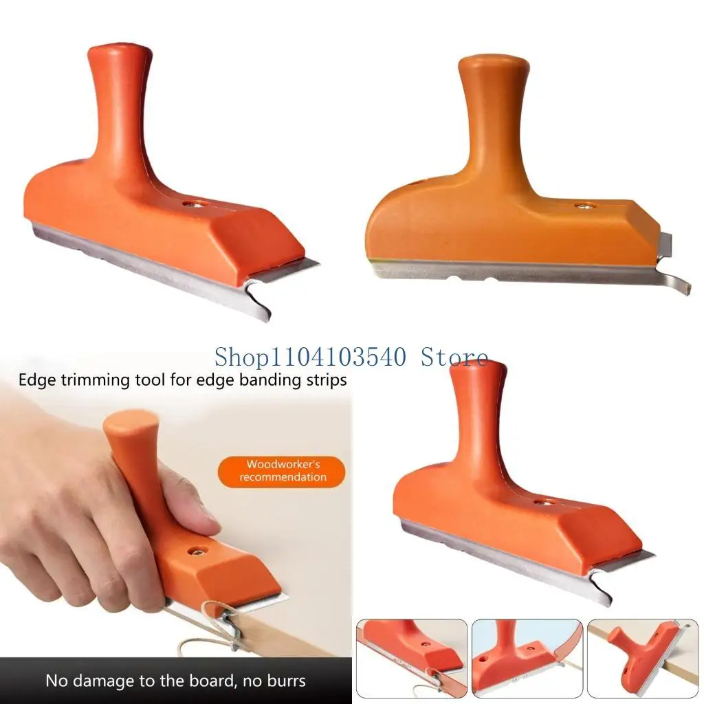 

02DC Edges Banding Trimmers Steel Blade For Woodworking Deburring Edges Planing Veneer Corrections Ergonomic DIY Furniture Tool