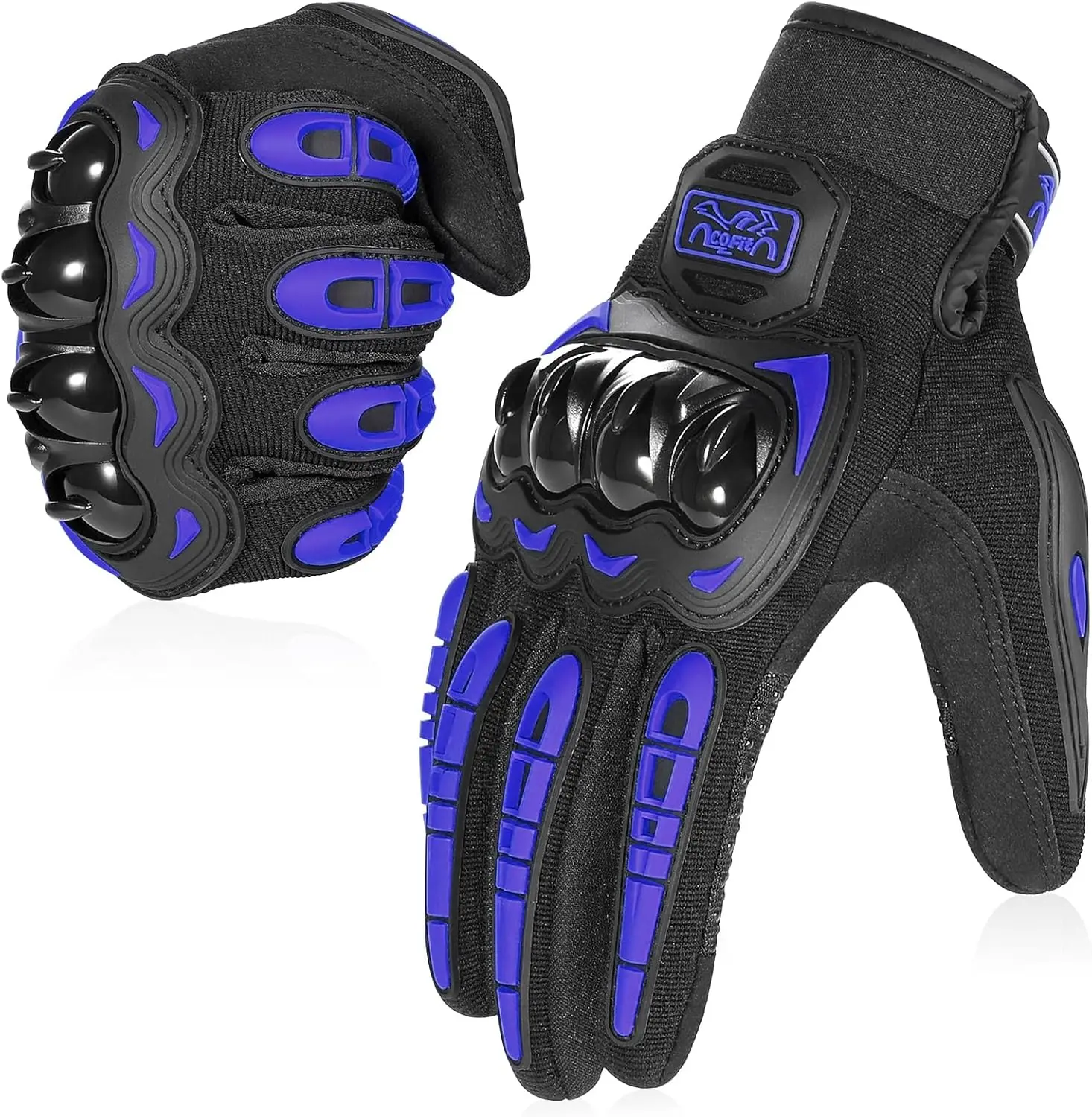 

Motorcycle Gloves for Men and Women, Full Finger Touchscreen Motorbike Gloves for BMX ATV MTB Riding, Road Racing, Cycling, Clim
