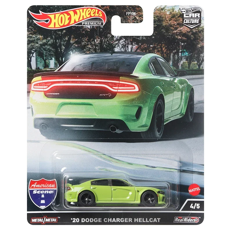 Original Hot Wheels Premium Car Culture American Scene Diecast 1/64 Voiture Corvette Ford Tesla Dodge Boy Toy for Children Adult