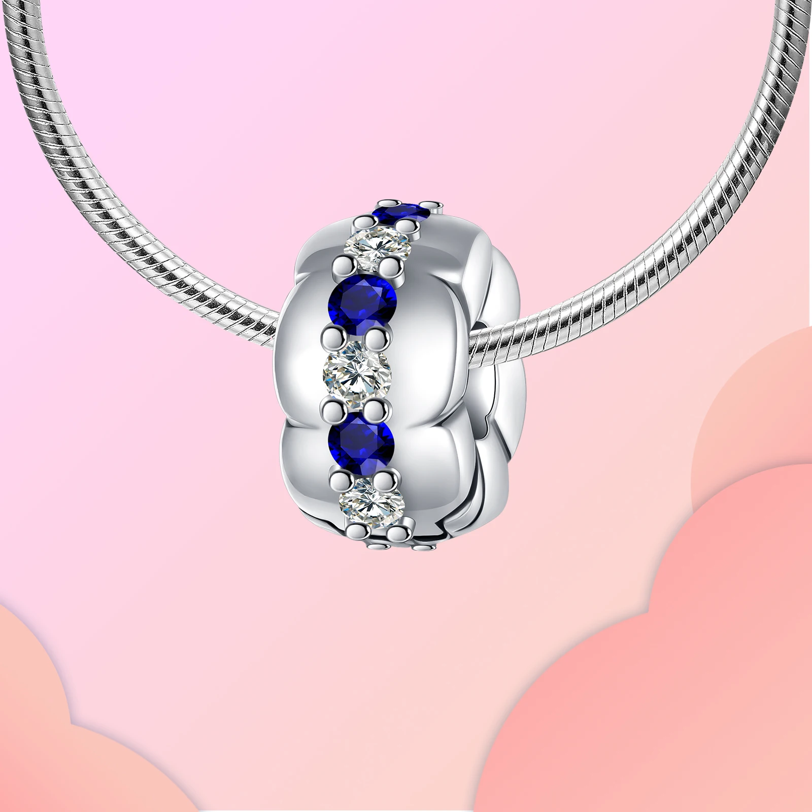 925 Sterling Silver Love Positioning Buckle Series Fit Original Pandora Bracelet Beads Pendant Colorful Women Jewelry DIY Gift