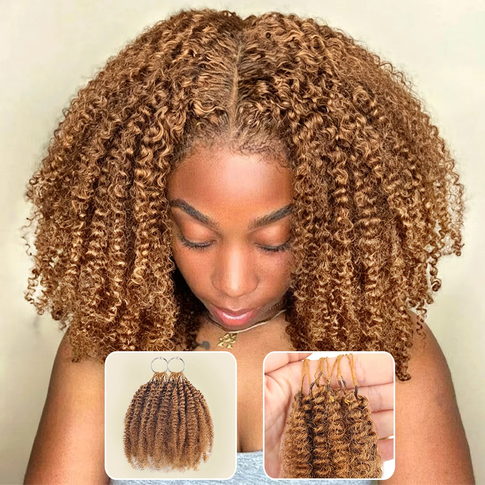 30-honey-blonde-color-ombre-afro-kinky-feather-crochet-human-hair-curly-pre-separated-knotless-feather-hair-extensions-braiding