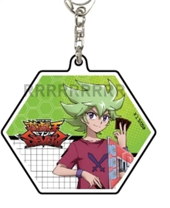 Anime YuGiOh Yu-Gi-Oh! ARGEN Keychain Puppe Yuga Oudou Luke Gakuto Romin Kamijou Tatsuhisa Acryl Schlüsselbund Tasche Anhänger für Geschenk