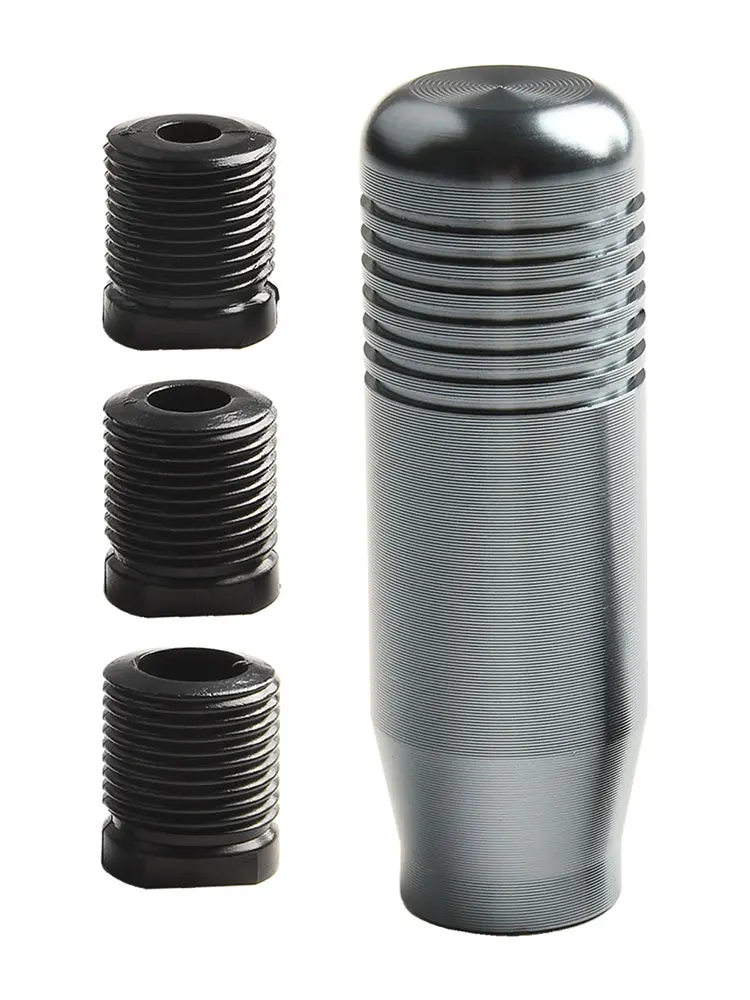 1 Set Shift Knob Threaded Sleeves Car Manual Aluminum Alloy Gear Auto Interior Replacement Parts 1 Set Shift Knob