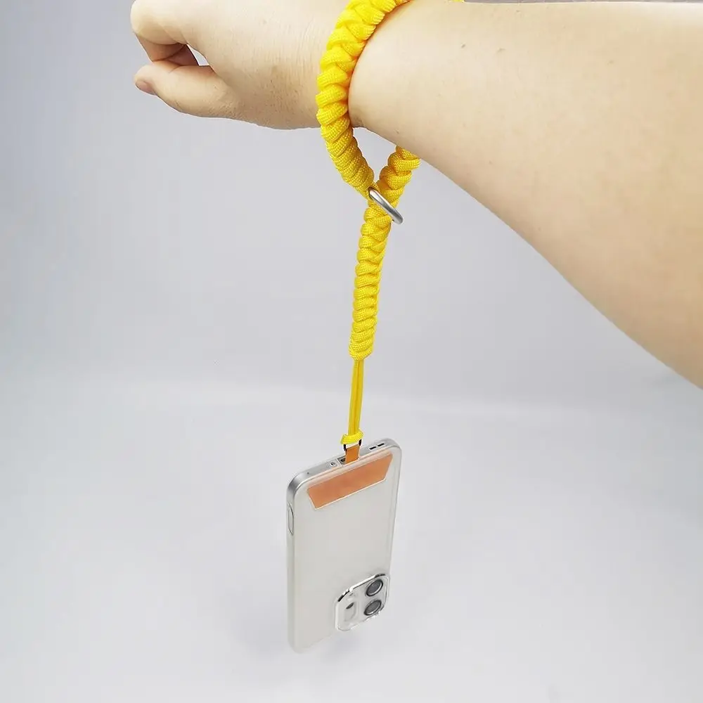 Portable Handmade Woven Mobile Phone Wristband Round Rope Anti-lost Mobile Phone Strap Mobile Phone Lanyard Accessories