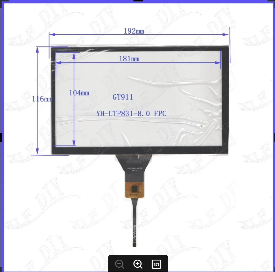 

ZhiYuSun POST 8 inch capacitive touch screen YH-CTP831 NEW GLASS for GPS touch free shipping