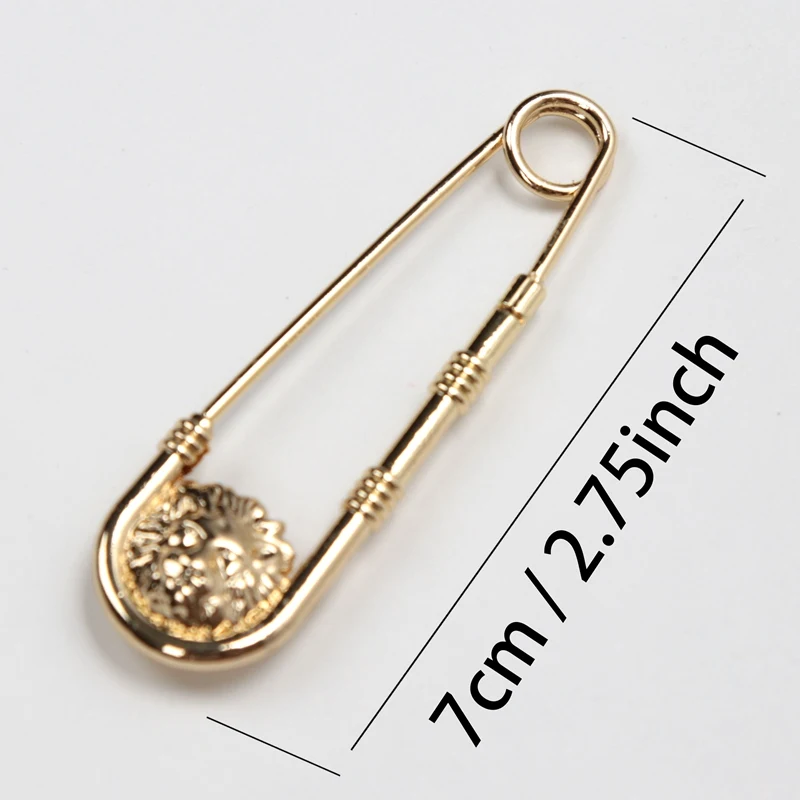 New Retro Style Brooch Pin Fashion DIY Safety Pins Women Waist Closing Artifact Men Suit Jacket Decoration Simple Anime Jewelry