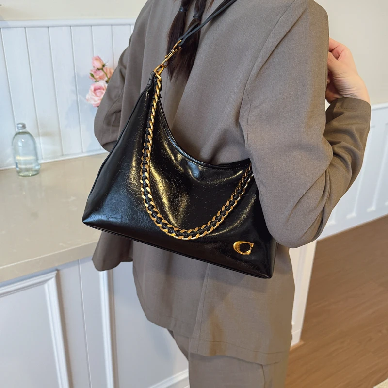 

Шикарная полосатая большая сумка для женщин, уникальная большая сумка через плечо, универсальная сумка через плечо, стильная и просторная