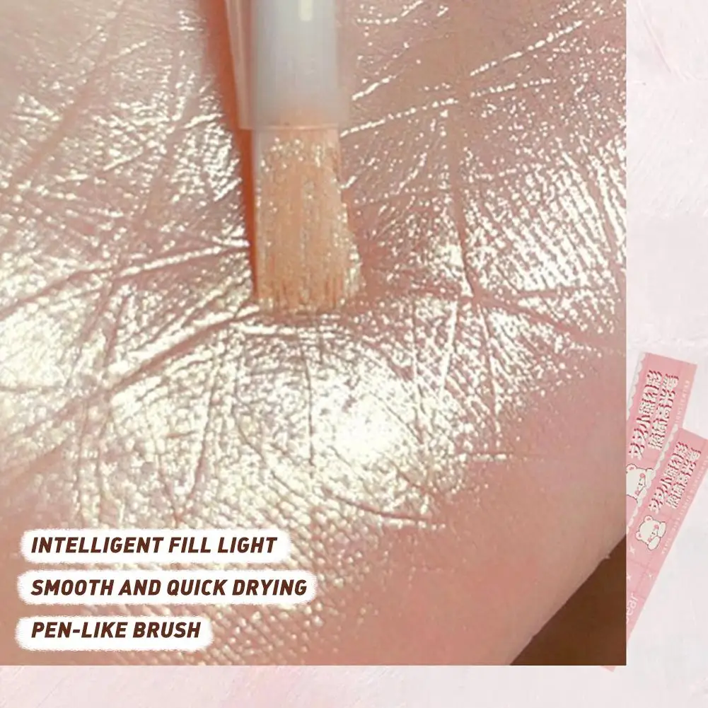 Wasserdicht Glänzende Diamant Highlight Stift Augen Make-Up Highlighter Wasserdicht Perle Weiße Erhellen Seidenraupe Schatten Flüssigkeit Eyeliner