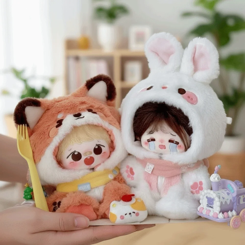 

Cute Outfit 20cm Baby Clothes Fox Bunny Animal Onesie Dolls Accessories Doll Costume