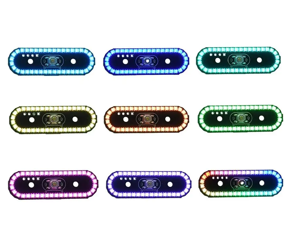 8Mode TYPE-C TailLight Model Flow Light Colorful LED Flashing Gradient Breathing Rotating Lamp F/ RC Vehicles Aircraft Drone  ﻿