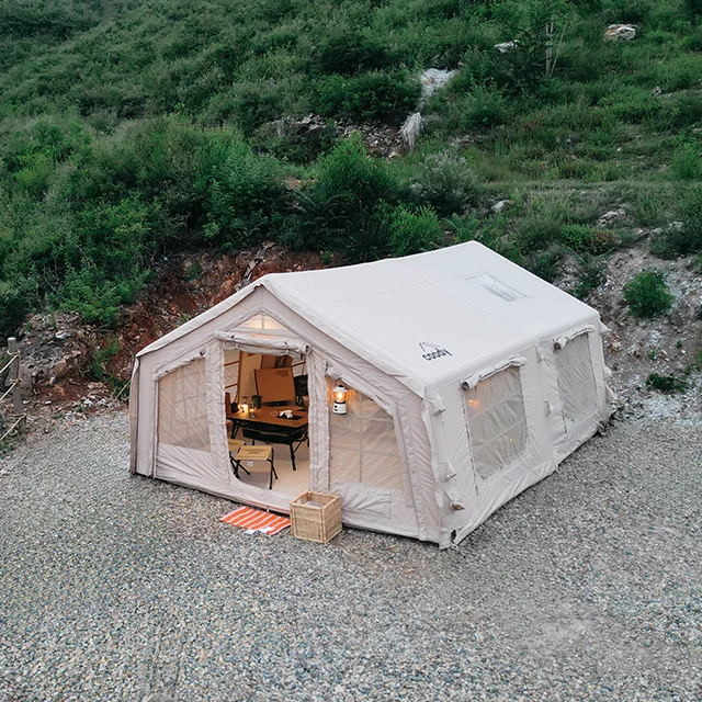 

Надувная палатка Coody 13.6 Air Tent - бежевая, новая модель, для кемпинга на открытом воздухе