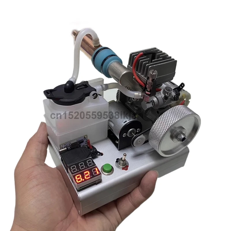 ميني مايكرو 12 فولت محرك الميثانول نموذج مولد محرك الوقود إلى المولد يمكن سحبت باليد بداية أو بداية كهربائية