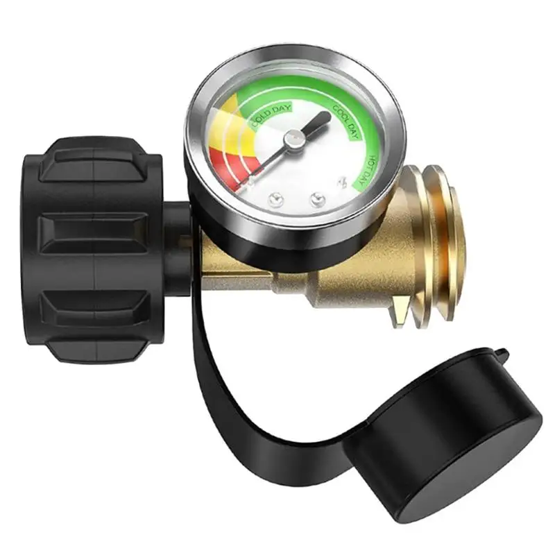 

1Pcs Tank Gauge Level Indicator Precise Brass Propane Gas Gauge For Gas Cylinder Heater Smoker RV Camping Stove
