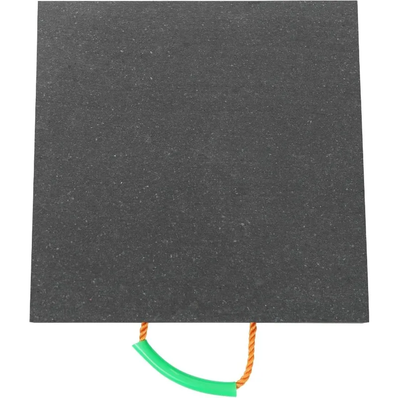 

4 Pcs Medium Outrigger Pad, 18" x 18" x 1.5" Thick, Square Truck Outrigger Pad with Handle, Heavy Duty Stabilizing Block for Cru