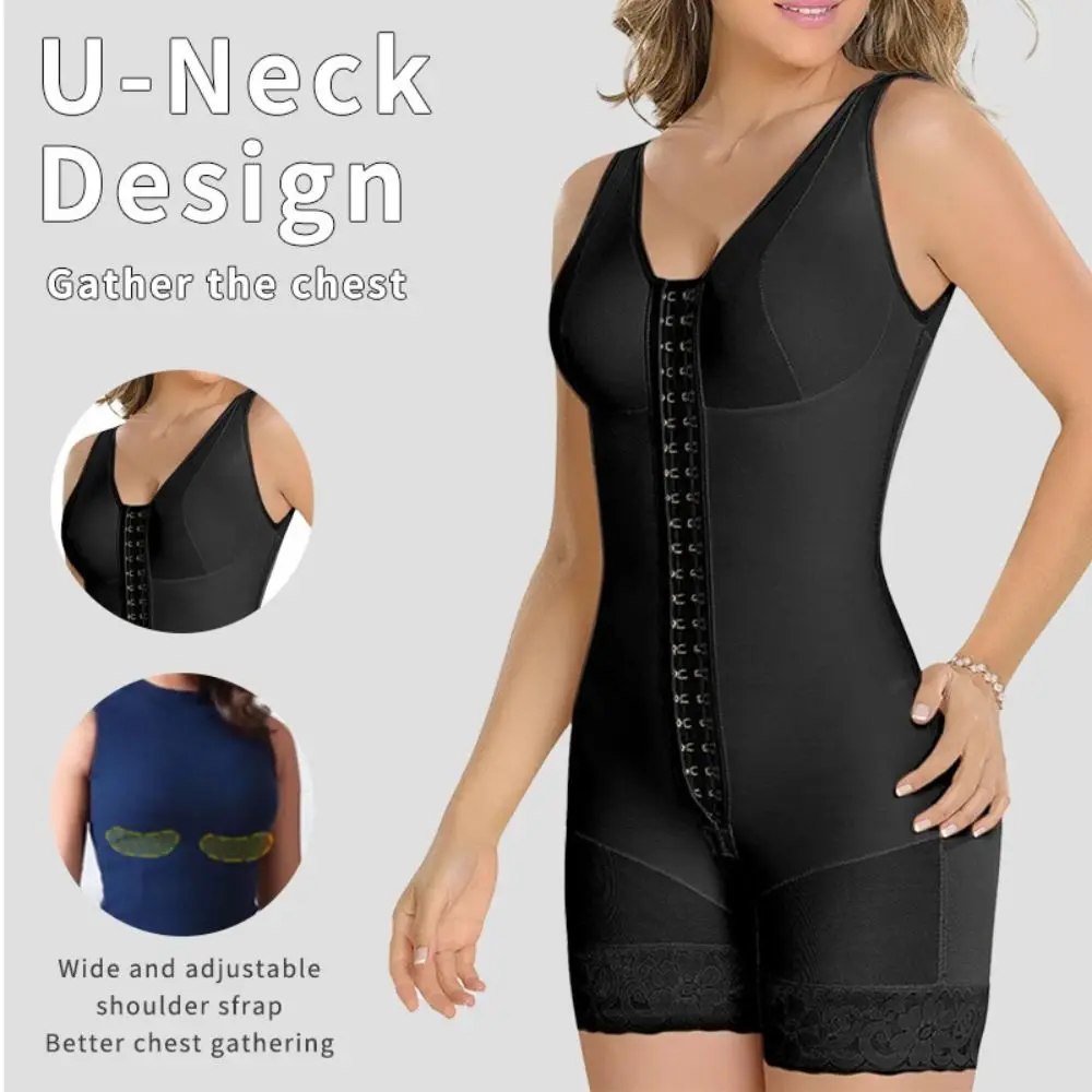 深いvネックの背中開きスリムフィットシェイプウェア、プラスサイズ、シームレスレースビキニボディスーツ、お腹コントロール、ノースリーブ、スリムボディシェイパー、女性用