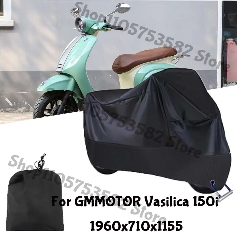 Motorcycle Full Covers For GMMOTOR Vasilica 150i Car Outdoors Sun Protection Dust No Ear Thickened Oxford Clothcover Accessories