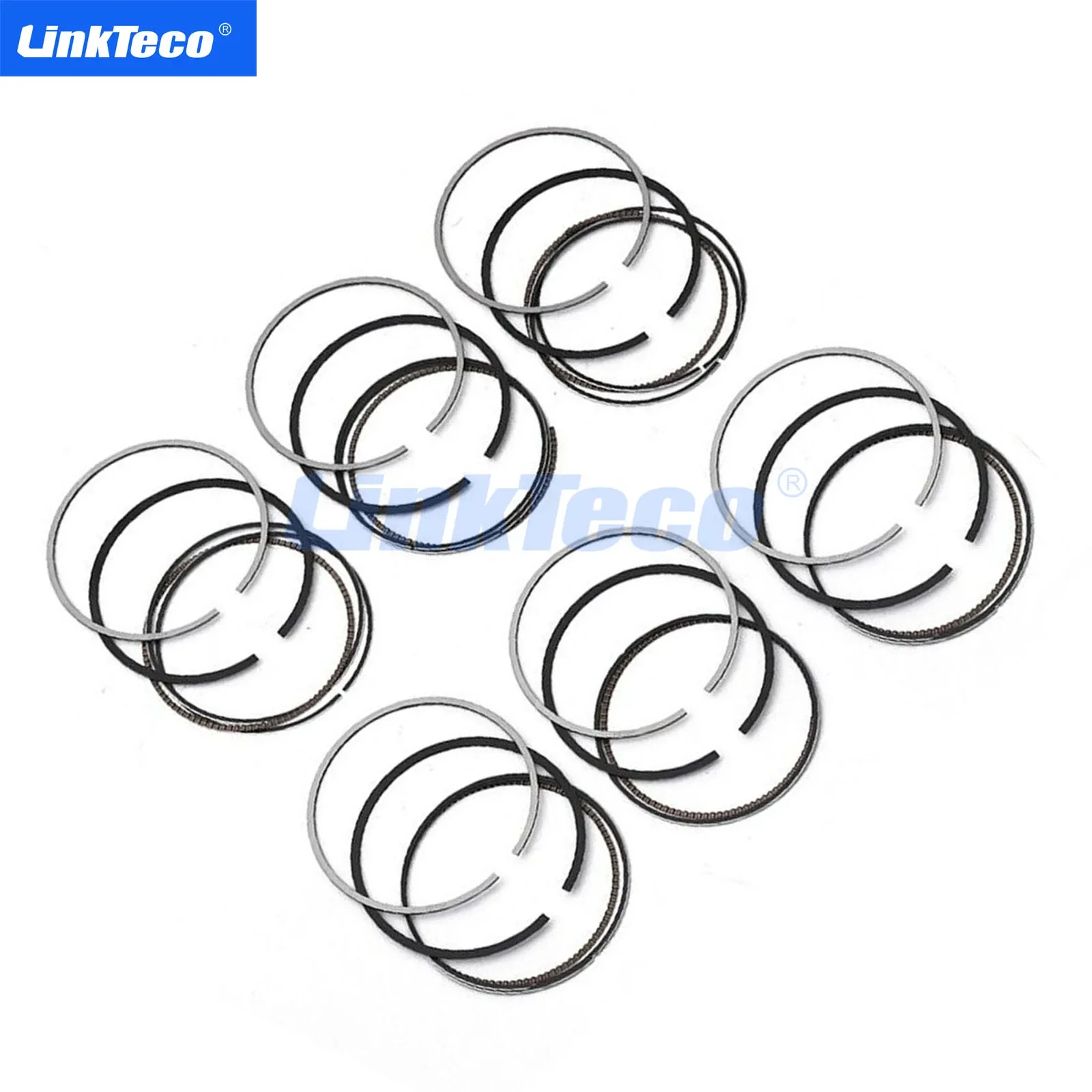 Engine Parts STD 6 Pcs Piston Rings Fit 3.5 3.6 L V6 For 2004-2017 BUICK CADILLAC CHEVROLET GMC PONTIAC SATURN SUZUKI 3.5L 3.6L