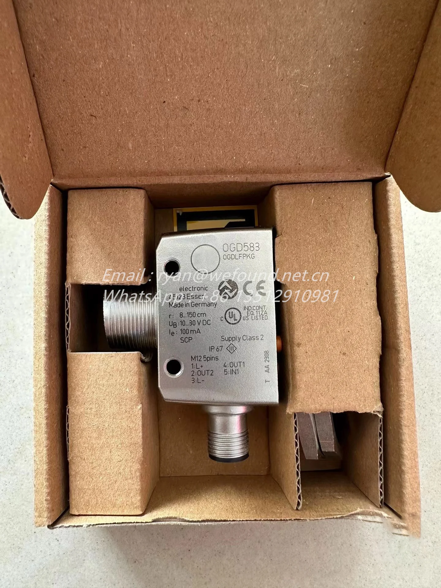 OGD583  Photoelectric distance sensor  OGDLFPKG/IO-LINK/US