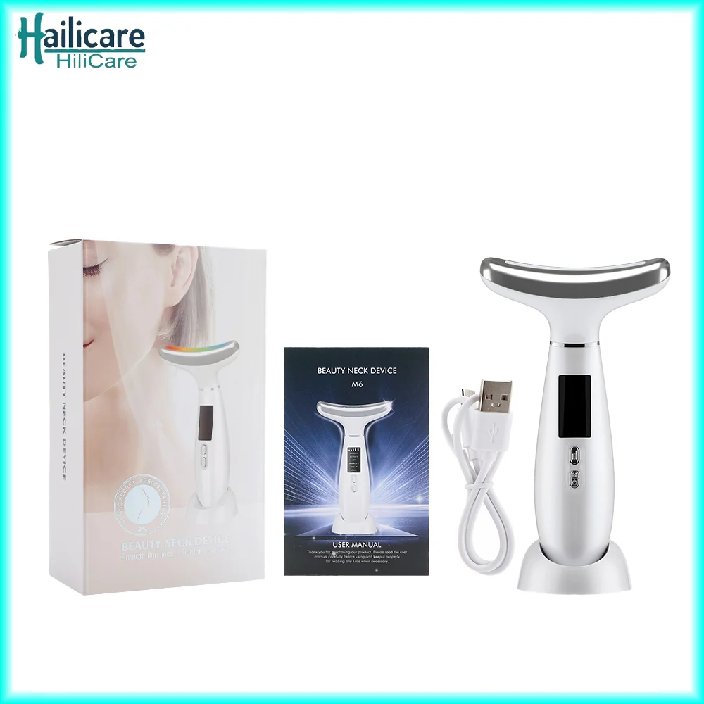 

EMS Facial Lifting Massager Ice Hot Compress Neck Beauty Device Double Chin Remover Skin Lift Firming Beauty Massage Device