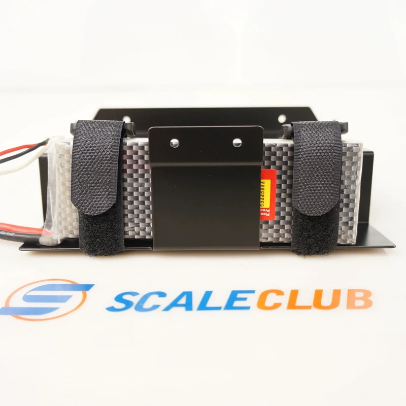 Scaleclub Tamiya 1/14 metal floor plate, storage and wiring, servo front