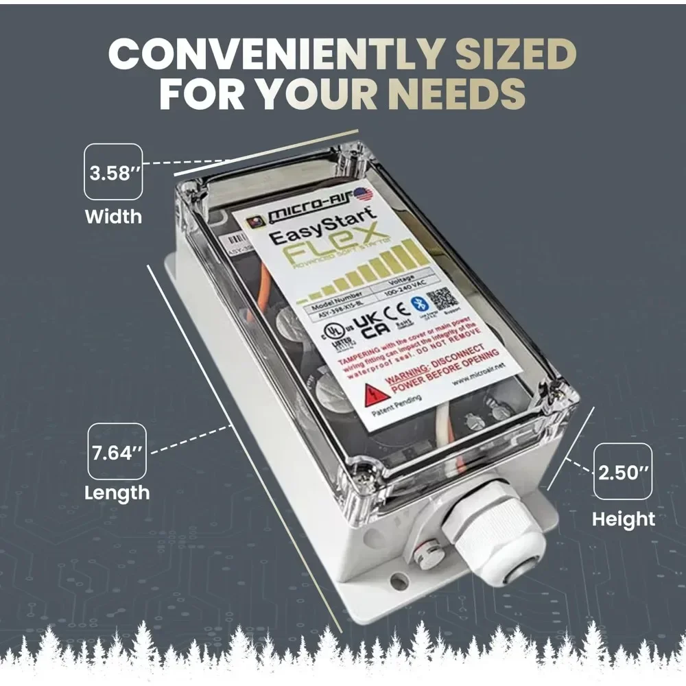 مكيف الهواء-EasyStart FLEX 398 - طقم بلوتوث ناعم لمكيف الهواء المنزلي، RV والاستخدام التجاري، يعمل مع