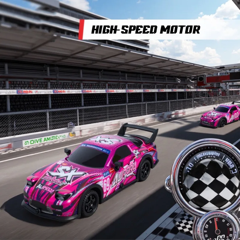 1:22 RC Drift Car 4WD Mini Remote Controlled Car with LED Lights for Drifting Adventures