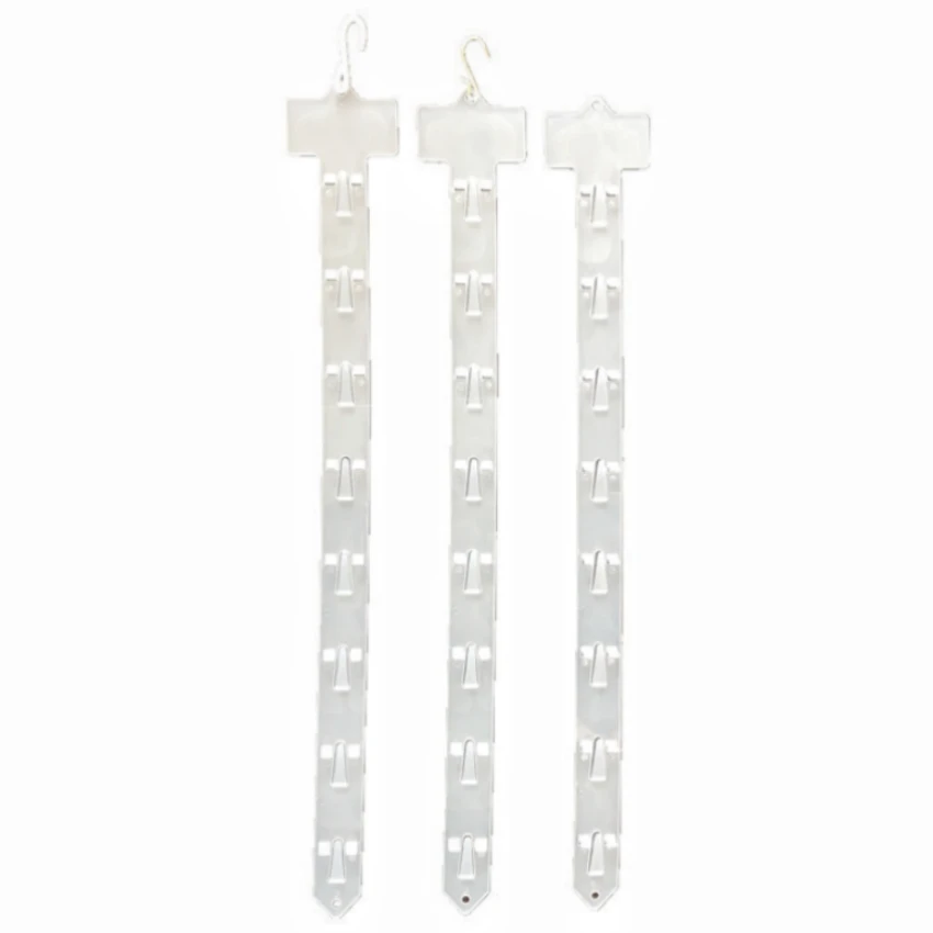 L51cm Plastic Supermarket Shelf Clip Strip Display Hang Holder Merchandise Products Package 60pcs