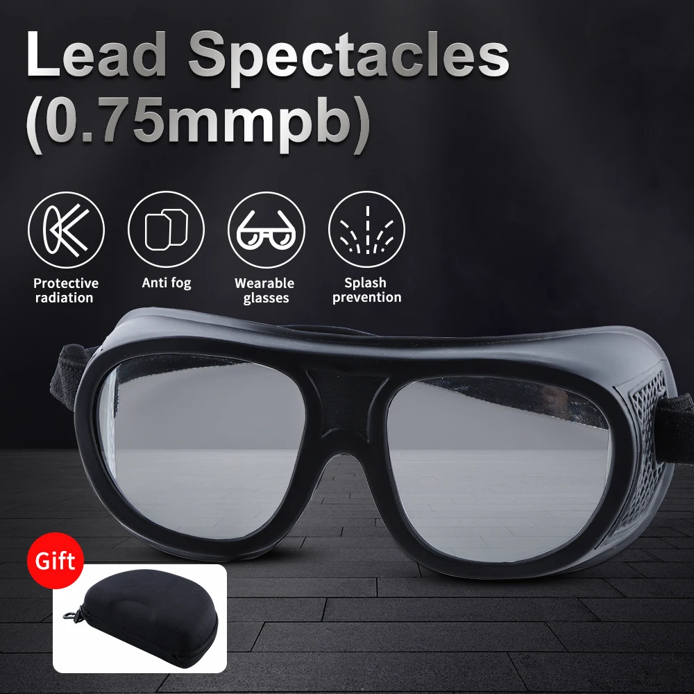 X-Ray Radiation Protection Glasses Safety Goggles Hospital Laboratory Factory Anti-Nuclear Radiation 0.75mmpb Lead Spectacles