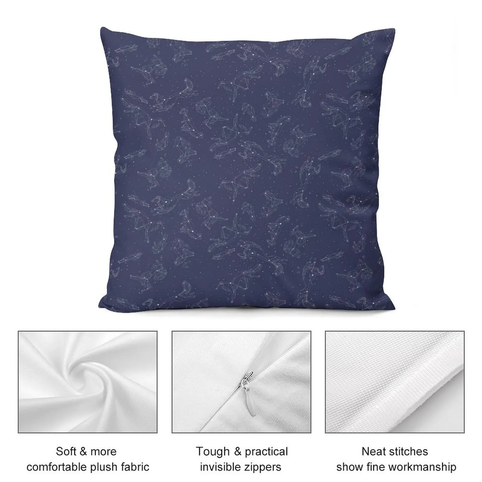 Silken Windhound Constellations Throw Pillow Throw Pillow Cushions Pillows Aesthetic pillow