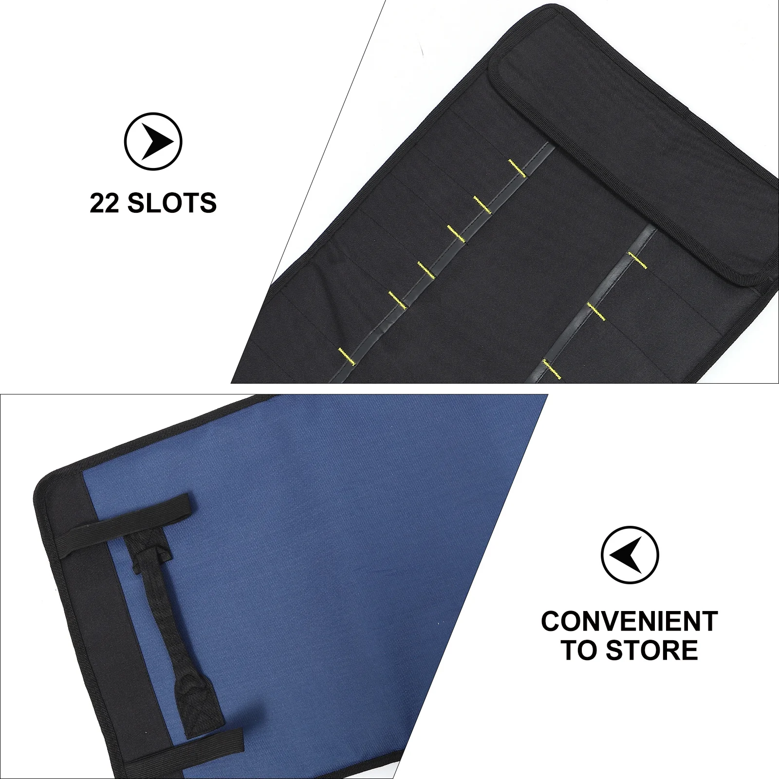 

Chef Roll Bag 22 Slots Knife Storage Holder Portable Oxford Fabric Carrying Case Kitchen Organizer Chef Roll Bag