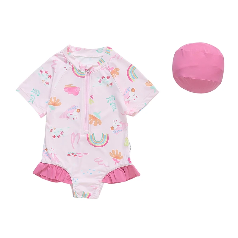 

Baby Girls Swimsuit Young Girl One-Piece Quick Dry Swimwear Princess Bathing Suit Little Girls SwimWear Unicorn Bikini Size 2-9Y