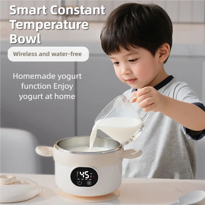 TINSOL 400ml Smart Insulated Bowl, Children's Portable Picnic Milk/Food Heater, 3600mAh Stainless Steel Insulated Lunch Box - view 5