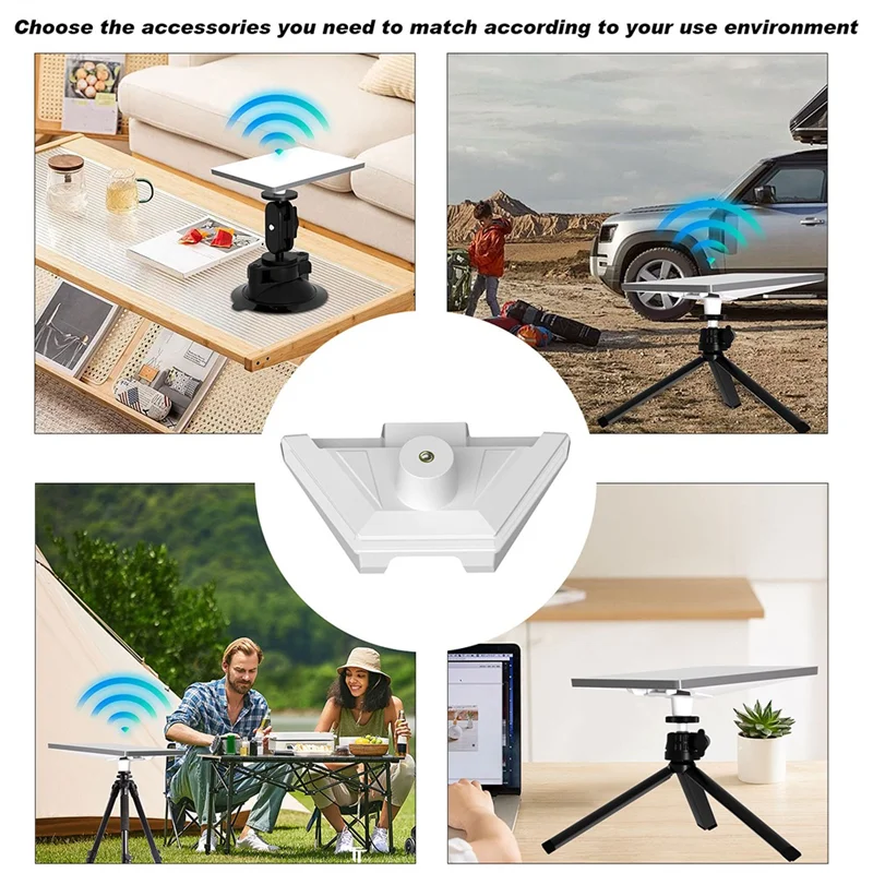 محول تركيب ثلاثي القوائم من البلاستيك - ثابت 1/4 بوصة لحامل الأجهزة الصغيرة Starlink لتركيب الأطباق