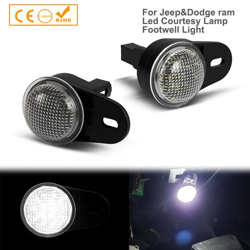 

For Jeep Grand Cherokee 1999-2019 Led Interior Courtesy Lamp Footwell Welcome Lights