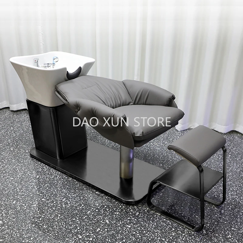 Japanese Head Spa Beds Hair Washing Luxury Fashion Shampoo Chair Salon Minimalistic Shampouineuse Salon Equipment MQ50SC