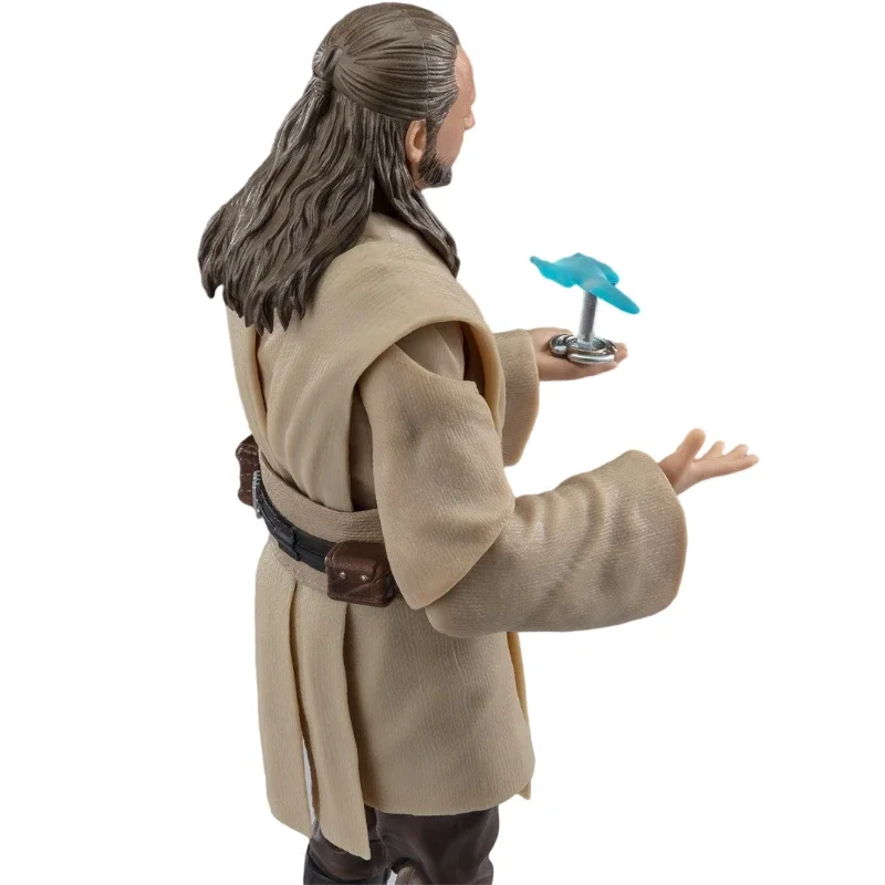 In Stock Original Bandai SHF Qui-Gon Jinn Star Wars The Phantom Menace Action Figure Animation Toy Model Collector Anime Hobby