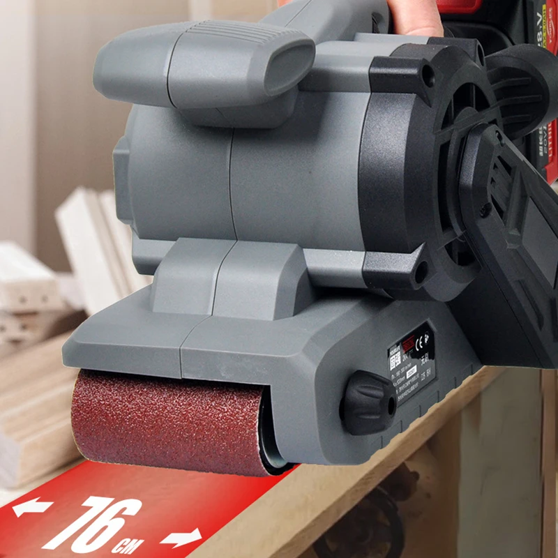 20V Riemschuurmachine Lithiumbatterij Messenslijper Snelheid Variabele Snelheid Slijpen Polijstmachine Grinder Elektrisch gereedschap