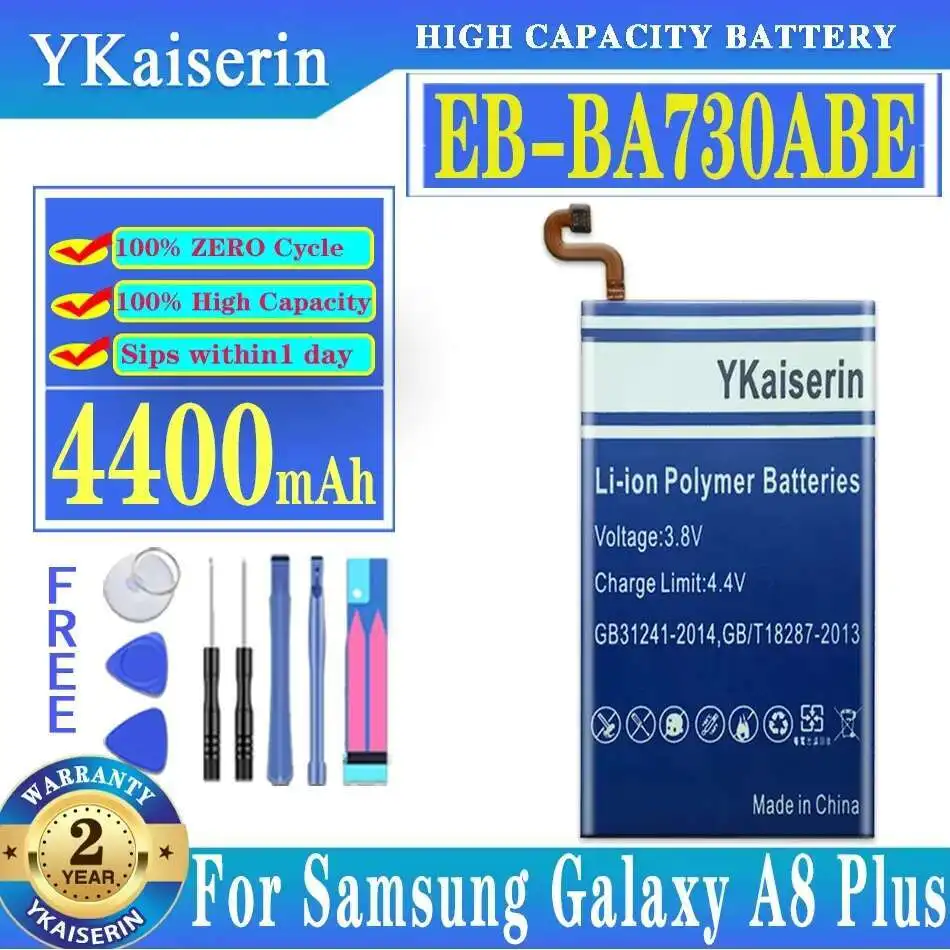 

Аккумулятор емкостью 4400 мАч для Samsung Galaxy A8 Plus A8+ (2018) SM-A730 A730F A730DS A730X